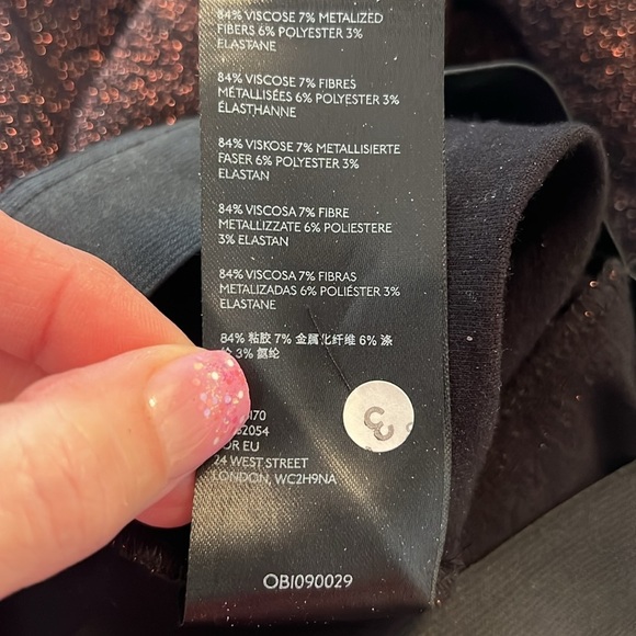 Urban Outfitters Silence+Noise Bella Shimmer Pull On Stretch Flare Pants Medium - Picture 9 of 10